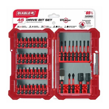 Diablo 45PC Screwdriving Set DSC-S45